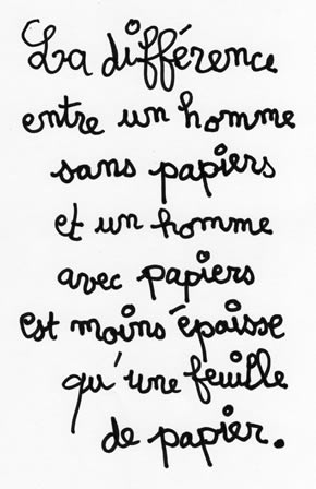 sans papier